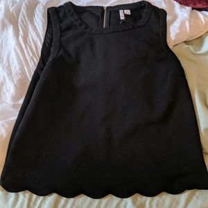 Black tank top